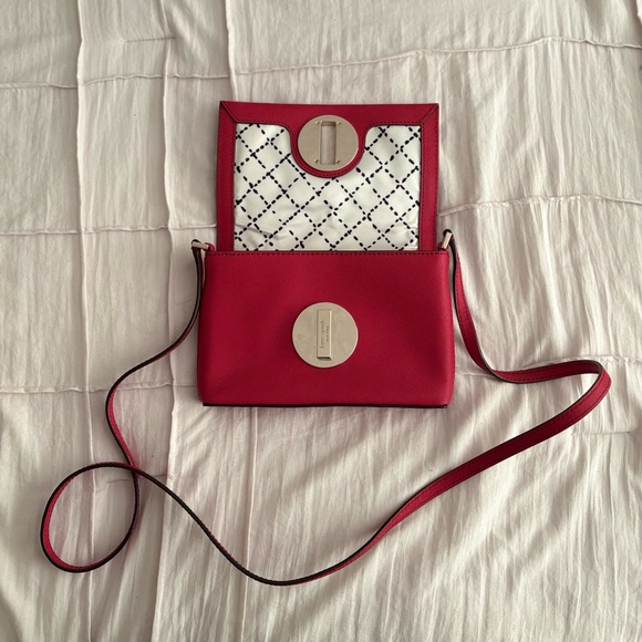 Kate Spade Cedar Street Red Saffiano Leather Turnlock Crossbody - Picture 6 of 7
